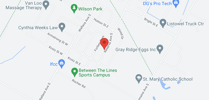 map of 1035 Reserve Avenue S